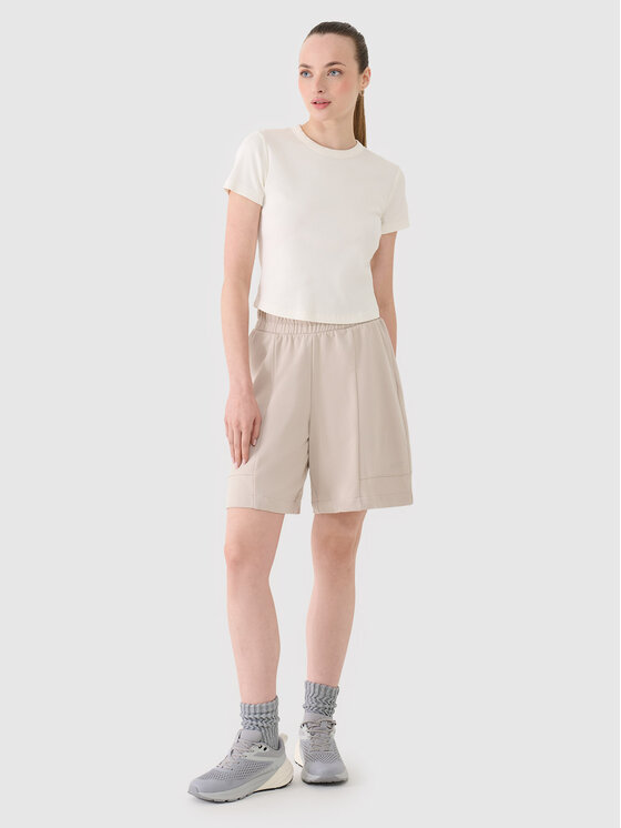 4F 4F T-Shirt SS MIDSHOP TEXTILE Biały Slim Fit
