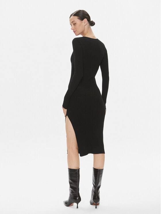 PINKO Pinko Úpletové šaty Leone 101845 A15S Černá Slim Fit