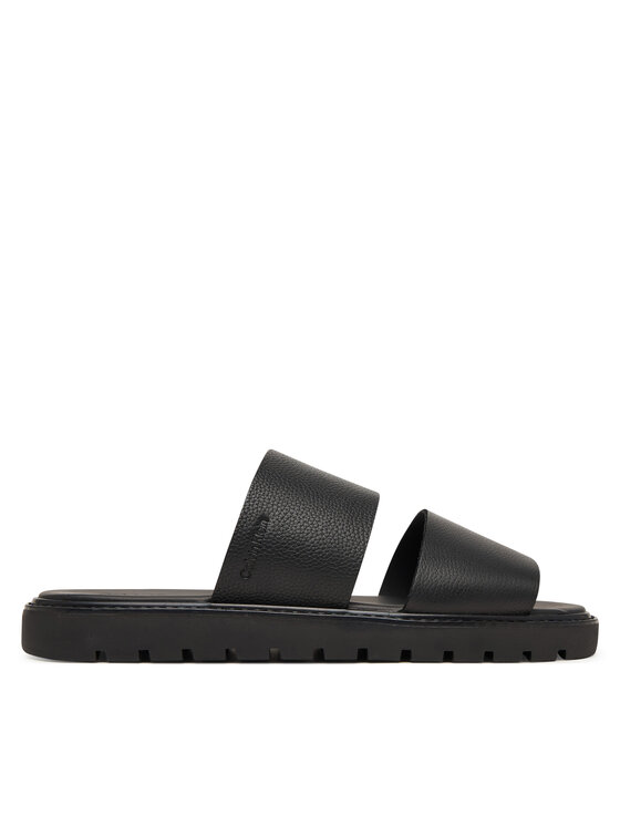 Calvin Klein Calvin Klein Natikači Sq Molded Sandal Db Lth HM0HM02234 Črna