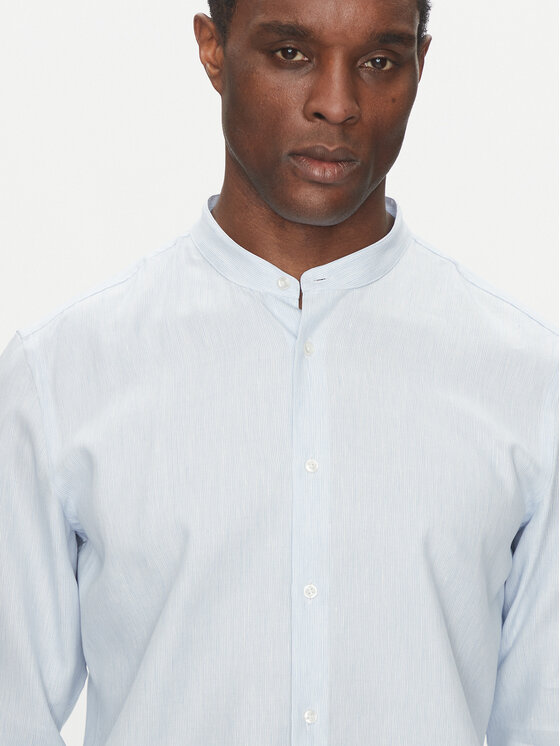 BOSS BOSS Koszula H-HANK-standup-214 50539233 Błękitny Slim Fit