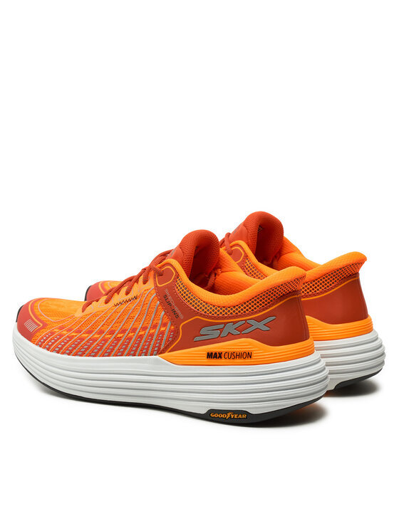 Skechers Skechers Buty do biegania Max Cushioning Suspension 220936/ORG Pomarańczowy