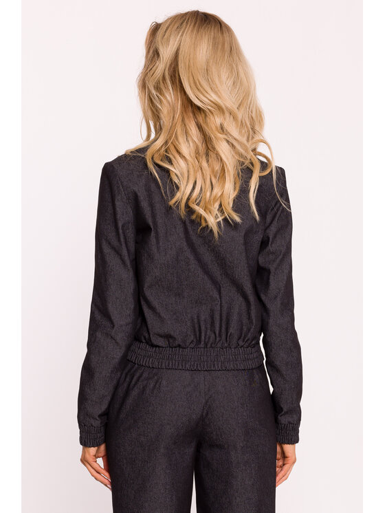 Made of Emotion Made of Emotion Kurtka bomber m800 Szary Active Fit