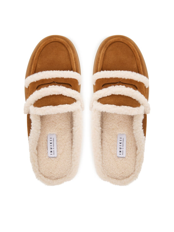 Inuikii Inuikii Natikači Mule Wool 1004.017.0011 Rjava