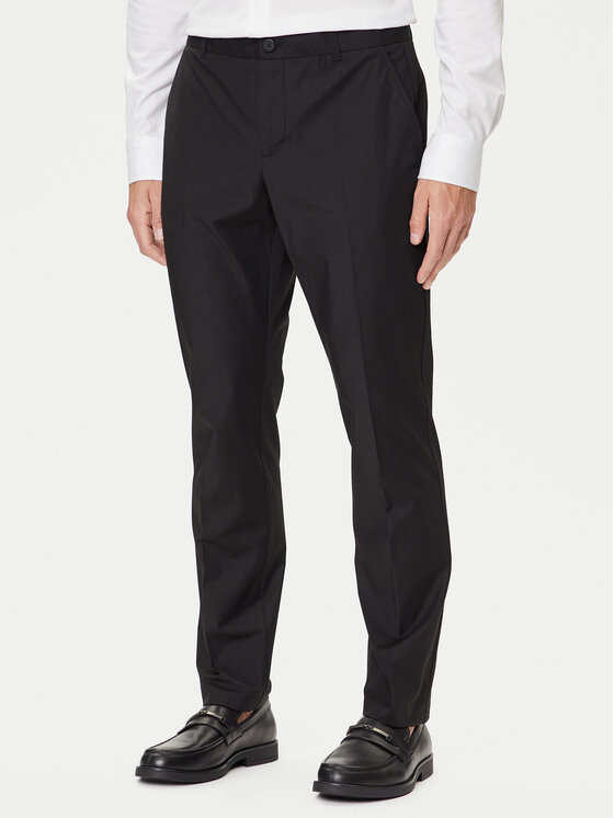 Guess Guess Pantaloni din material M4YB01 WG9Z2 Negru Regular Fit
