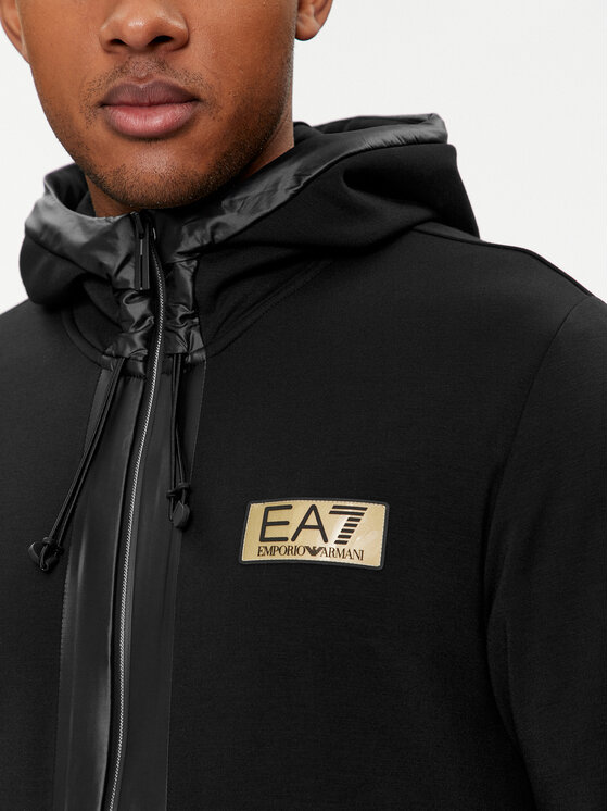 EA7 Emporio Armani EA7 Emporio Armani Світшот 3DPM10 PJUZZ 1200 Чорний Regular Fit