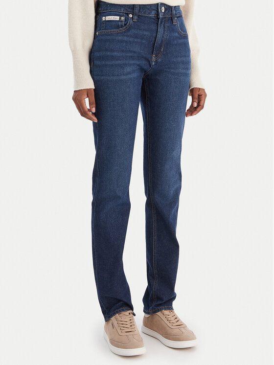 Calvin Klein Jeans Calvin Klein Jeans Džínsy Mid Rise Slim Blue Orbit LV047C778G Modrá Slim Fit