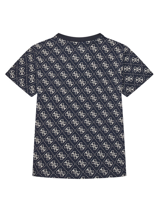 Guess Guess T-Shirt N5YI04 K8HM4 Granatowy Regular Fit