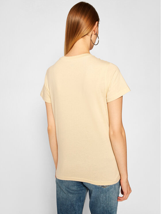 Lee Lee T-shirt Crew Neck Tee L41LYGOC 112109072 Beige Regular Fit