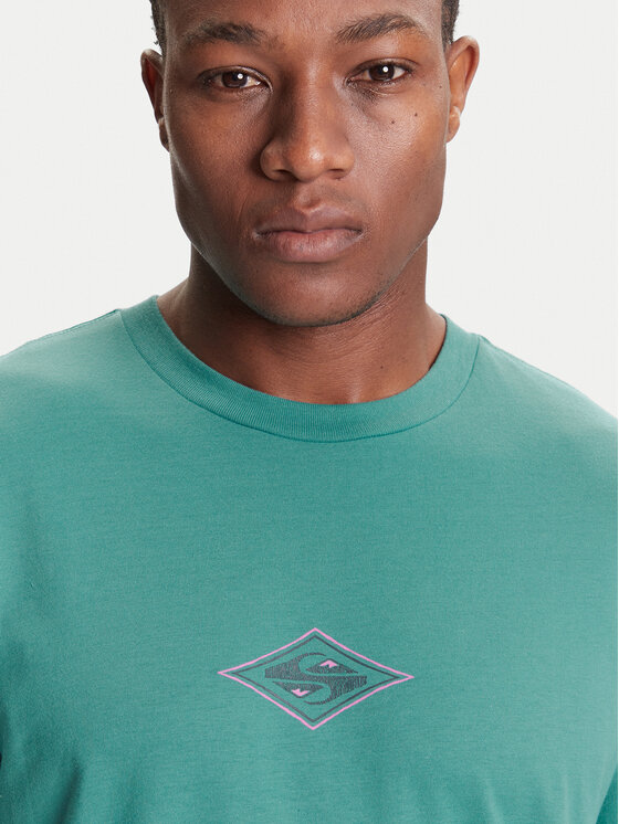 Quiksilver Quiksilver Majica Ev Swell Ovation Ss EQYZT08187 Zelena Comfort Fit
