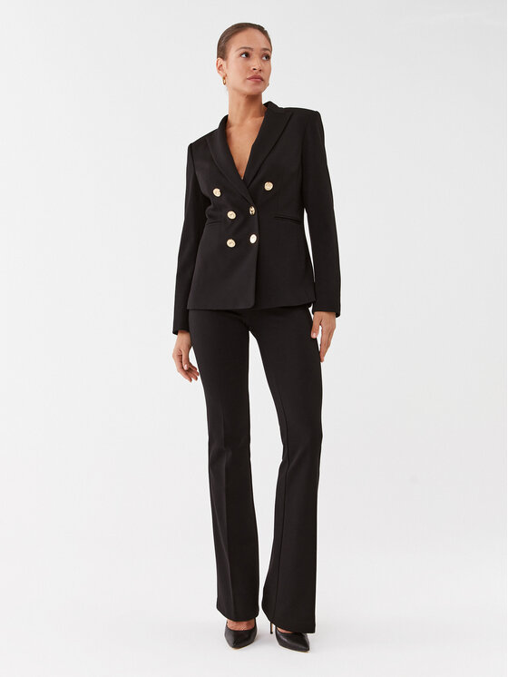 PINKO Pinko Kalhoty z materiálu 100054 A15M Černá Slim Fit