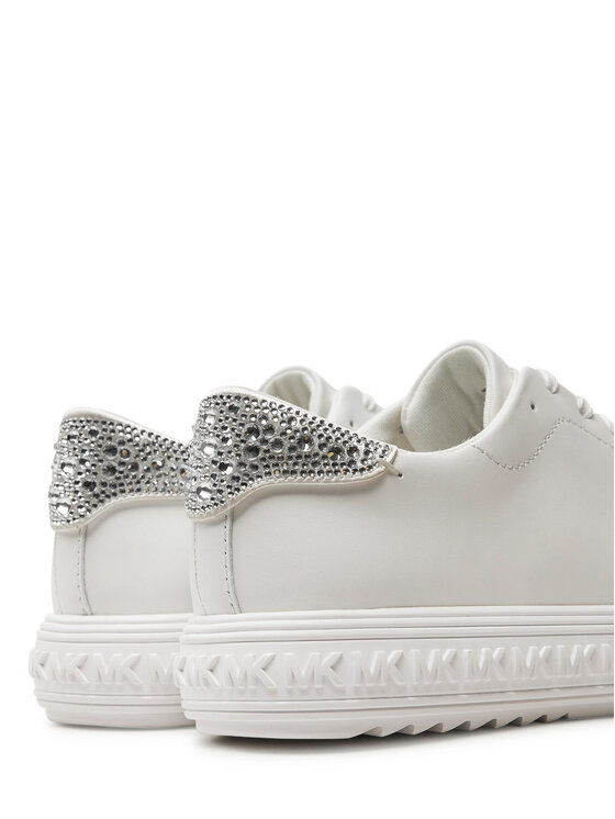 MICHAEL Michael Kors MICHAEL Michael Kors Snīkeri Grove Lace Up 43H3GVFS2L Balts