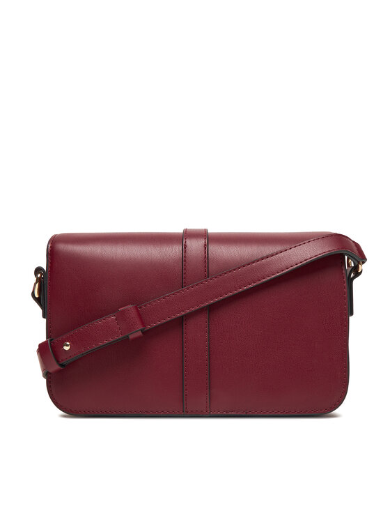 Tommy Hilfiger Tommy Hilfiger Дамска чанта Th Libre Flap Crossover AW0AW17723 Бордо