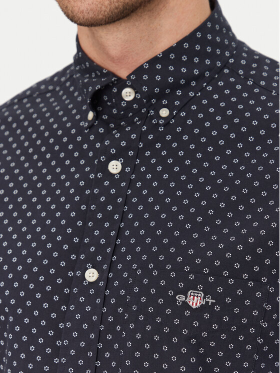Gant Gant Košile 3250056 Tmavomodrá Regular Fit