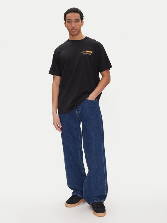 DC Shoes DC Shoes T-Shirt ADYZT05457 Czarny Heritage Fit