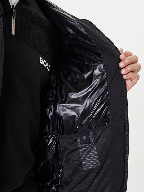 BOSS BOSS Пухено яке Riplite 50543963 Черен Regular Fit