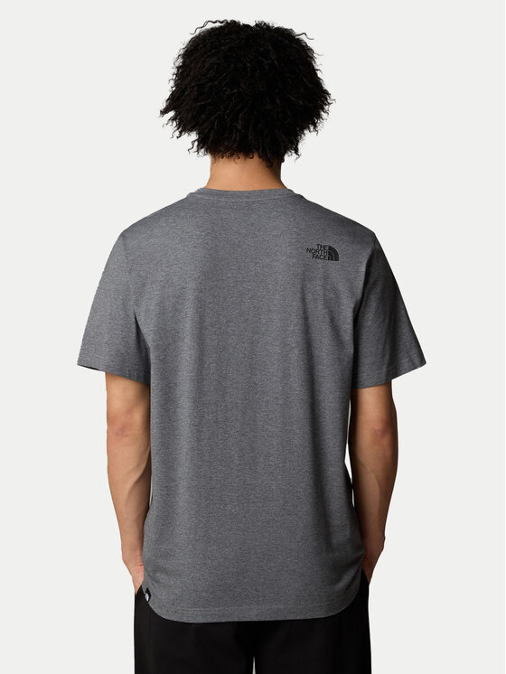The North Face The North Face T-Shirt Easy NF0A8A6C Szary Regular Fit