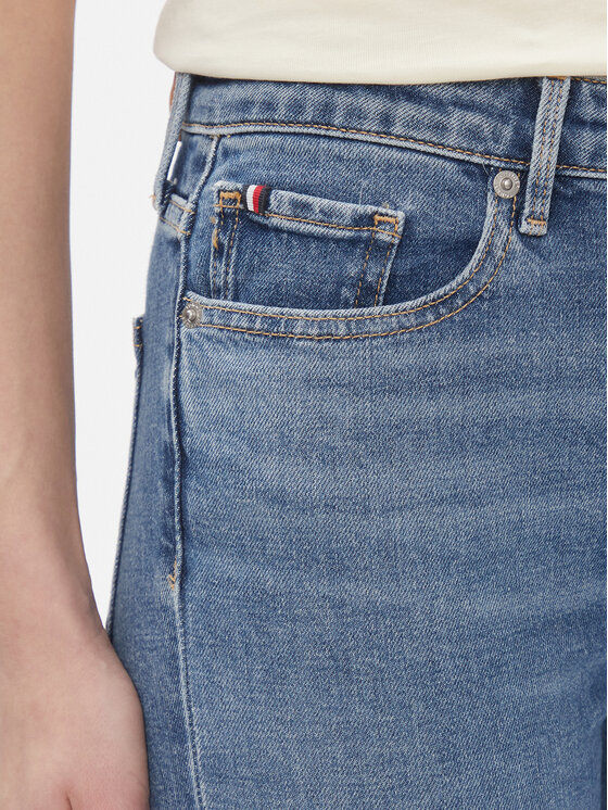 Tommy Hilfiger Tommy Hilfiger Blugi Bootcut Rw Mel WW0WW40619 Albastru Slim Fit