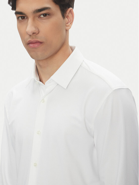 BOSS BOSS Krekls P-Hank 50539398 Balts Slim Fit