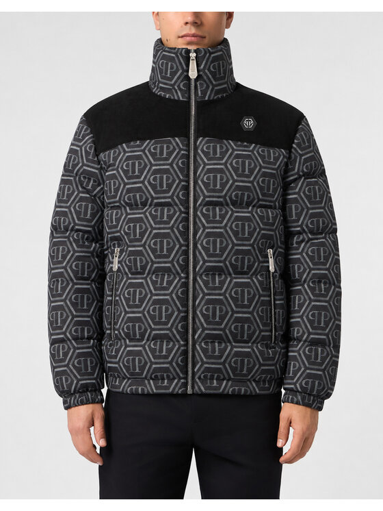 PHILIPP PLEIN PHILIPP PLEIN Kurtka puchowa 31191 Czarny Regular Fit