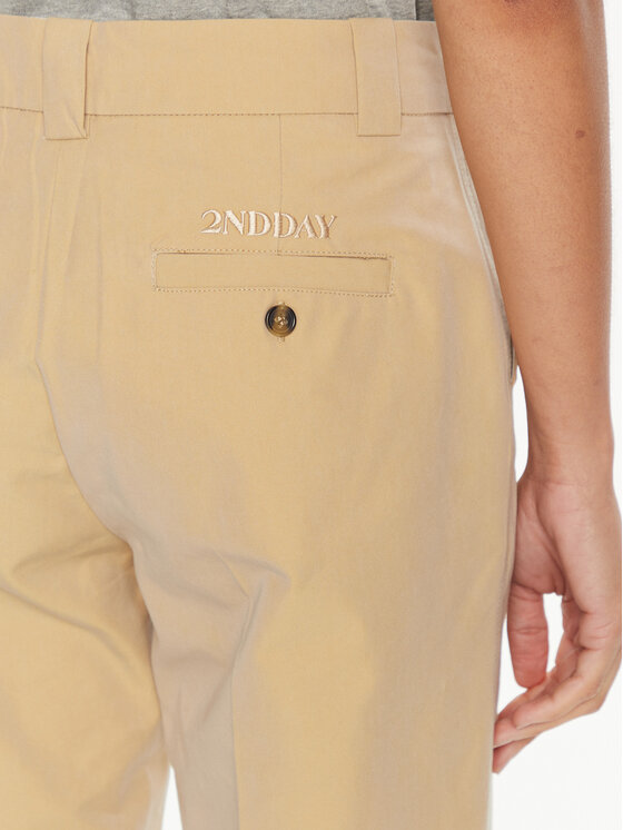 2NDDAY 2NDDAY Pantaloni din material Raphy 2245162229 Bej Straight Fit