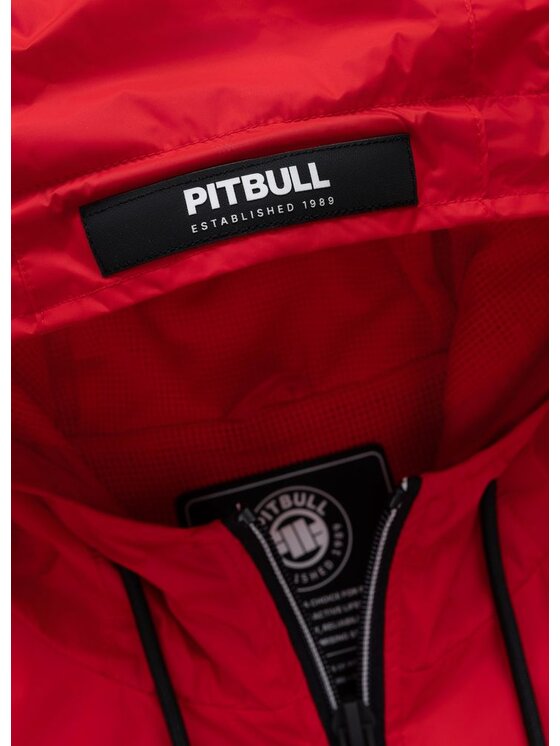 PITBULL PITBULL Kurtka przejściowa ATHLETIC LOGO II Czerwony Regular Fit