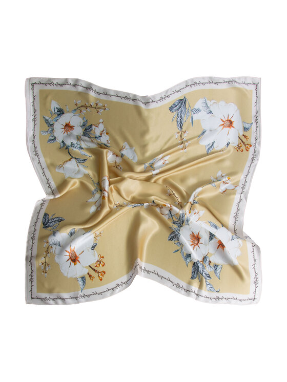 ALLORA BE UNIQUE ALLORA BE UNIQUE Foulard jedwabna Giallo