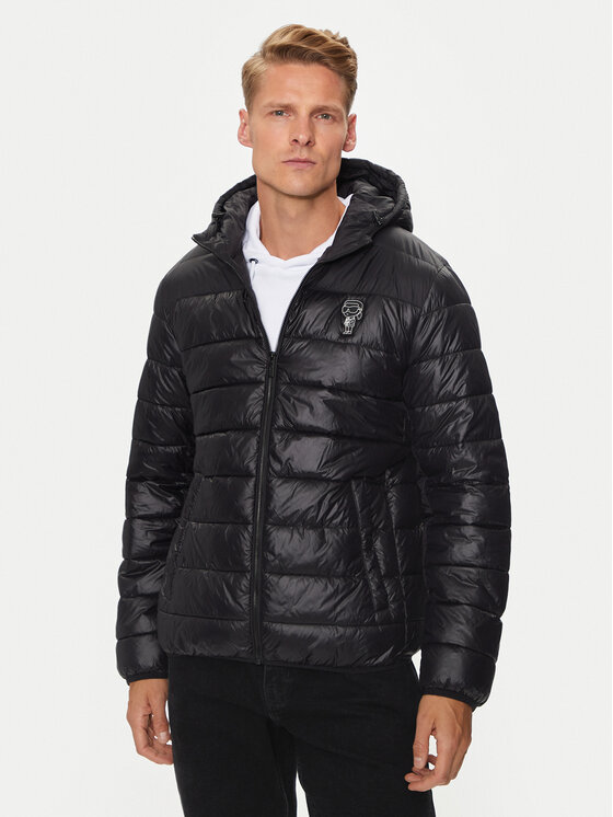 KARL LAGERFELD KARL LAGERFELD Demisezoninė striukė Blouson 505090 543590 Juoda Regular Fit