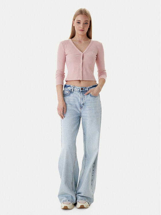 Guess Guess Strickjacke V6RP06 K8RT2 Rosa Regular Fit