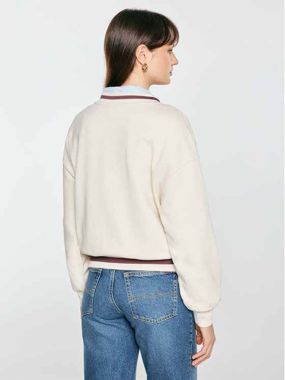 BIG STAR BIG STAR Bluza GABRIA Kremowy Basic Fit