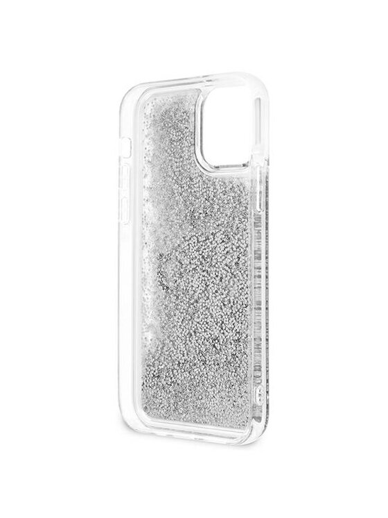 Guess Guess Etui na telefon iPhone 12 Pro Max Srebrny