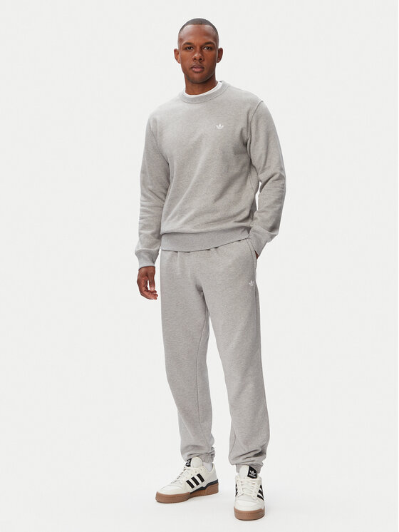 adidas adidas Felpa Trefoil Essentials KS9813 Grigio chiaro Regular Fit