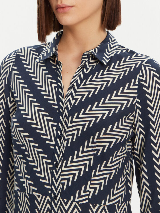 YAS YAS Haljina košulja Savanna 26022663 Tamnoplava Loose Fit