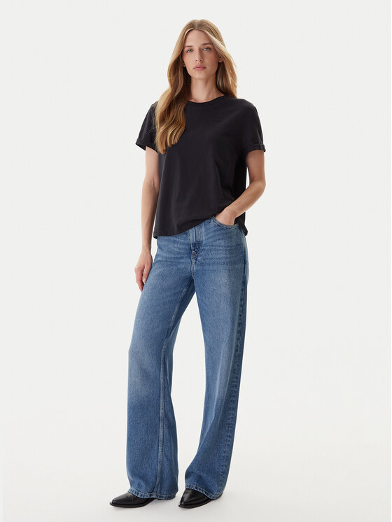 Mustang Mustang T-krekls Monroe 1016755 Melns Relaxed Fit