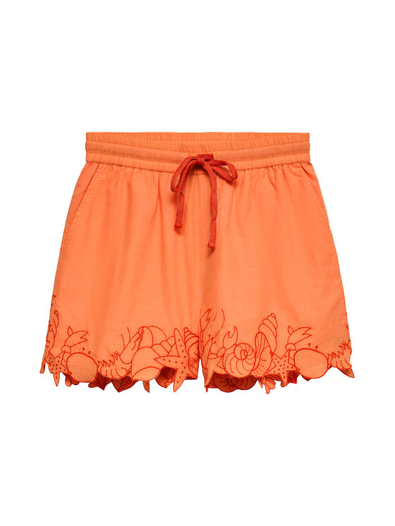 Vero Moda Vero Moda Спортни шорти Lucia 10350997 Светлооранжев Regular Fit