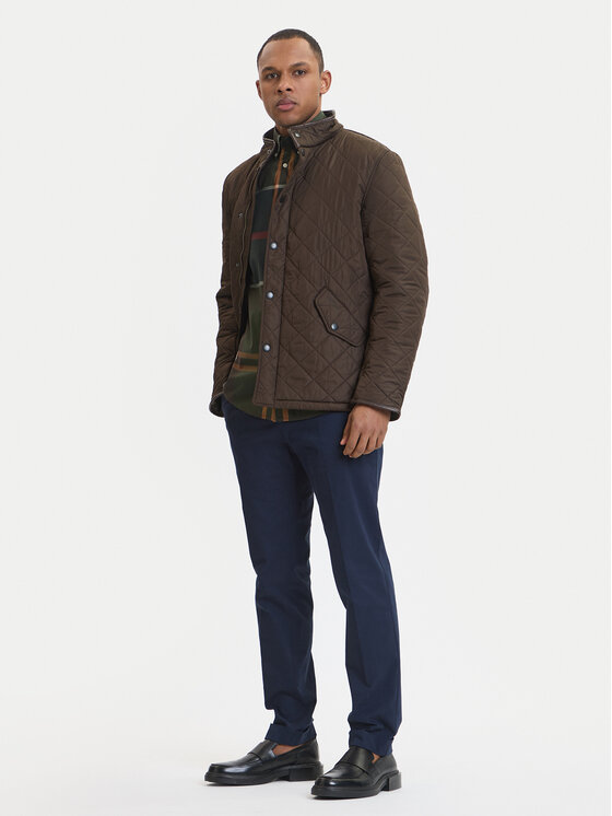 Barbour Barbour Kevad-sügis jope MQU0281OL51 Powell Roheline Slim Fit