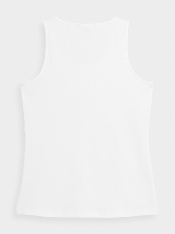 4F 4F Top 4FSS23TTSHF581 Alb Regular Fit