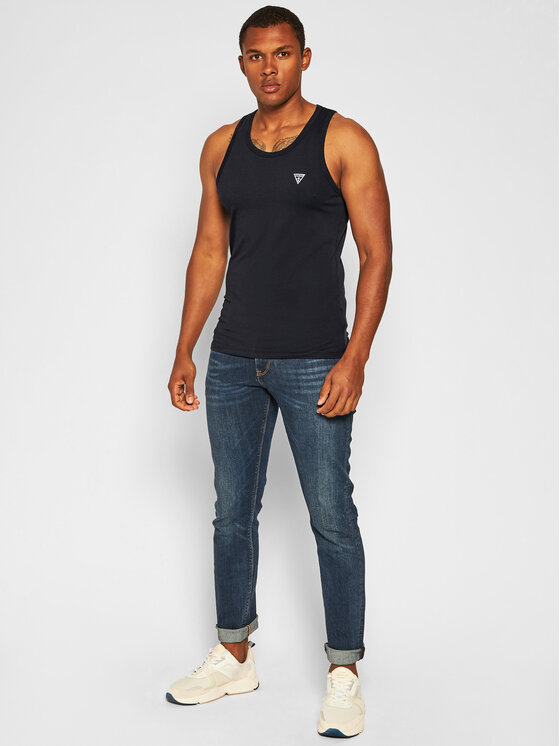 Guess Guess Tank top U97M02 JR003 Čierna Regular Fit