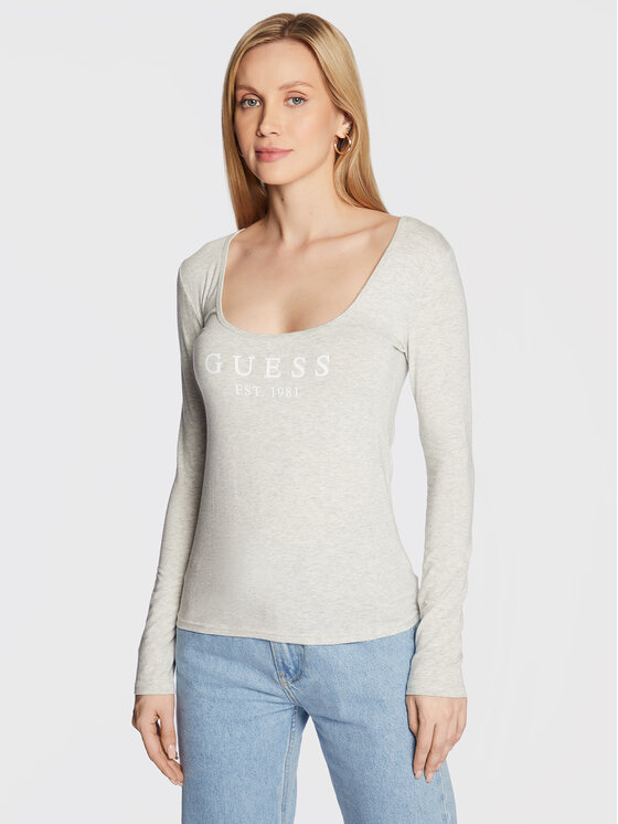 Guess Blūze Carrie O2BM31 KBBU1 Pelēks Regular Fit