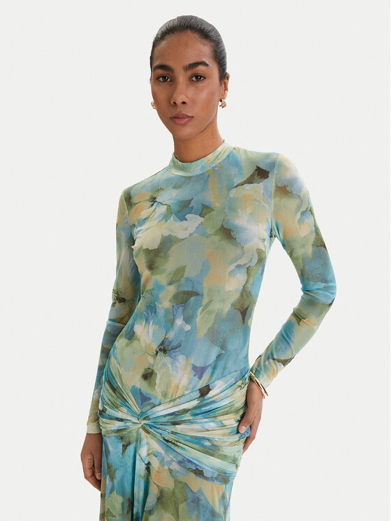 Bardot Bardot Ljetna haljina Lea 60243DB1 Zelena Slim Fit