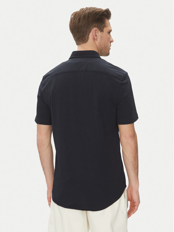 Tommy Hilfiger Tommy Hilfiger Särk Performance MW0MW38663 Tumesinine Regular Fit