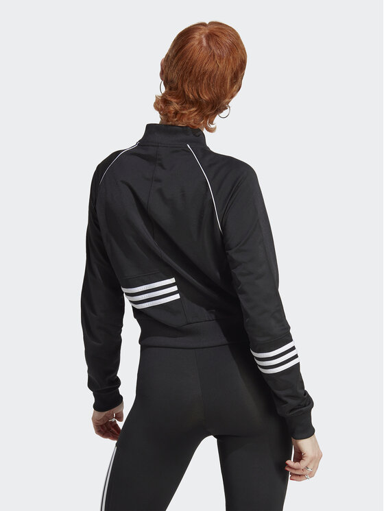 adidas adidas Світшот Crop Track Top IC2376 Чорний