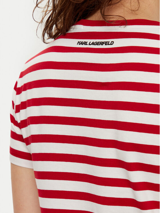 KARL LAGERFELD KARL LAGERFELD T-Shirt A1W17099 Czerwony Regular Fit