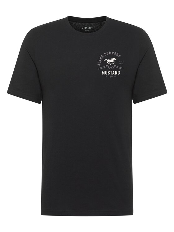 Mustang Mustang T-Shirt Style Alex Czarny Regular Fit