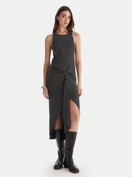 Patrizia Pepe Patrizia Pepe Koktejlové šaty 2A2990/J340-K478 Čierna Regular Fit