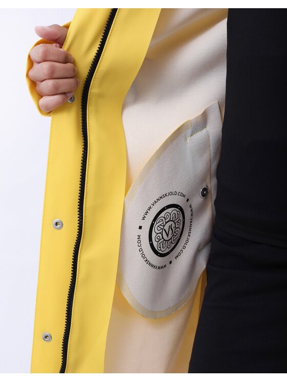 VANNSKJOLD Vannskjold Kurtka przeciwdeszczowa TREND Żółty Parka Fit