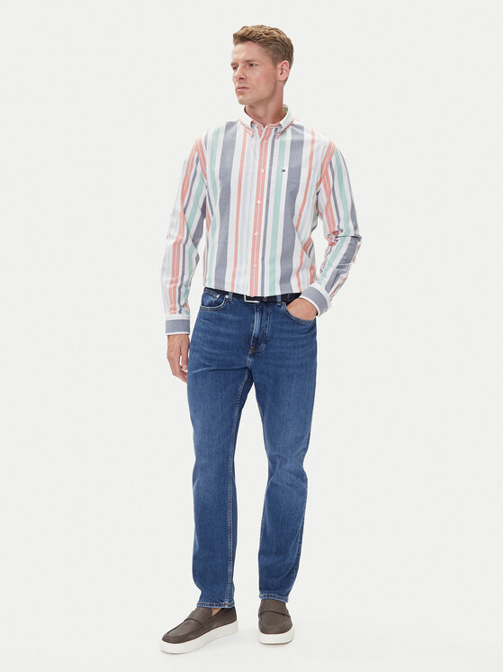 Tommy Hilfiger Tommy Hilfiger Koszula Oxford Regatta MW0MW39476 Kolorowy Regular Fit