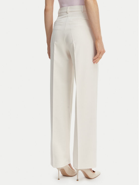 Morgan Morgan Stoffhose 242-POYA.F Écru Straight Fit