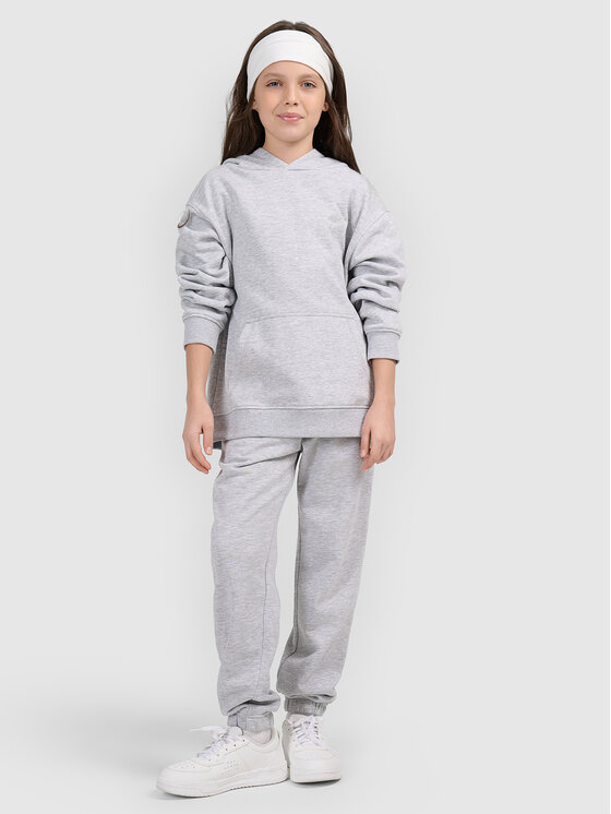 4F 4F Bluza BASIC+ Szary Loose Fit