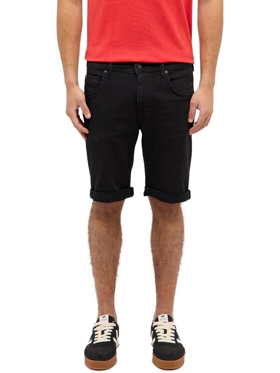 Mustang Mustang Pantaloncini di jeans Style Chicago Shorts Z Nero Slim Fit