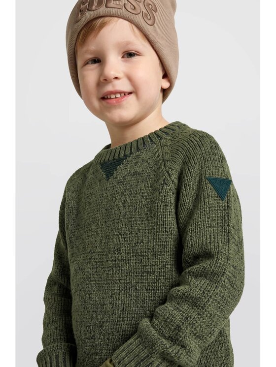 Guess Kids Guess Kids Bluza 184431 Zielony Classic Fit